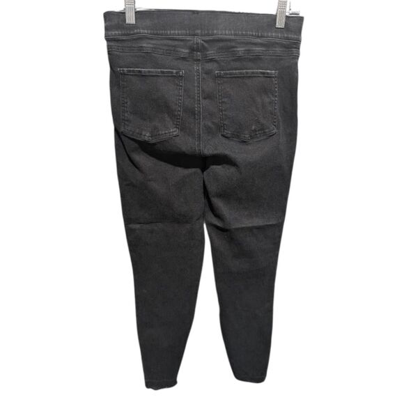 SPANX Distressed Vintage Skinny Jeans In Black Size Large - Picture 3 of 3